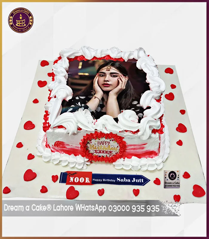 Birthday Picture Cake for Love of Inamorato in Lahore