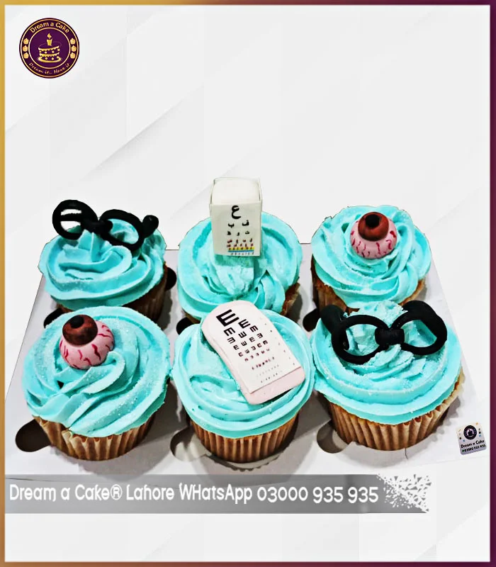 Customized Cupcakes for Eye Specialist in Lahore