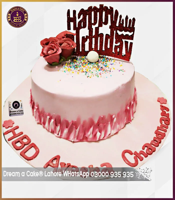 Designer Cake for Your Wife's Birthday in Lahore