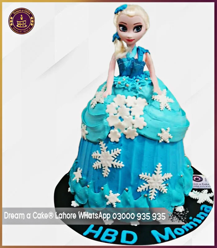 Elsa Frozen Doll Cake in Lahore