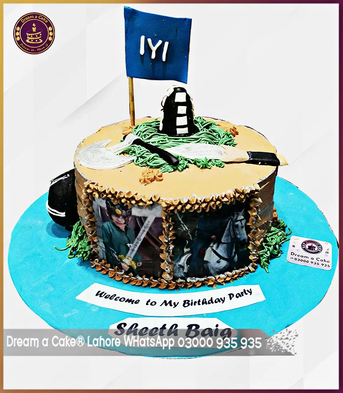 Ertugrul Ghazi Theme Picture Cake in Lahore
