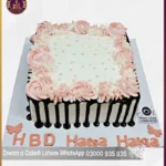 Floral Pearls Cake for Birthday in Lahore