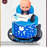 Fondant Made 1st Birthday Boss Baby Theme Cake in Lahore