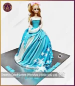 Fondant Made Designer Doll Cake in Lahore