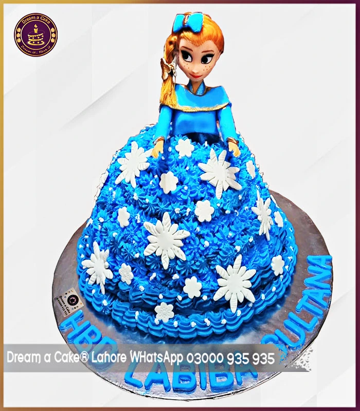 Frozen Theme Doll Cake in Lahore