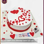 Full of Hearts Anniversary Cake in Lahore