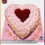 Heart Shape Rosette Cake in Lahore