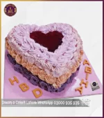 Heart Shape Rosette Cake in Lahore