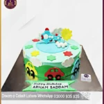 Helicopter and Cars Lover Birthday Cake in Lahore