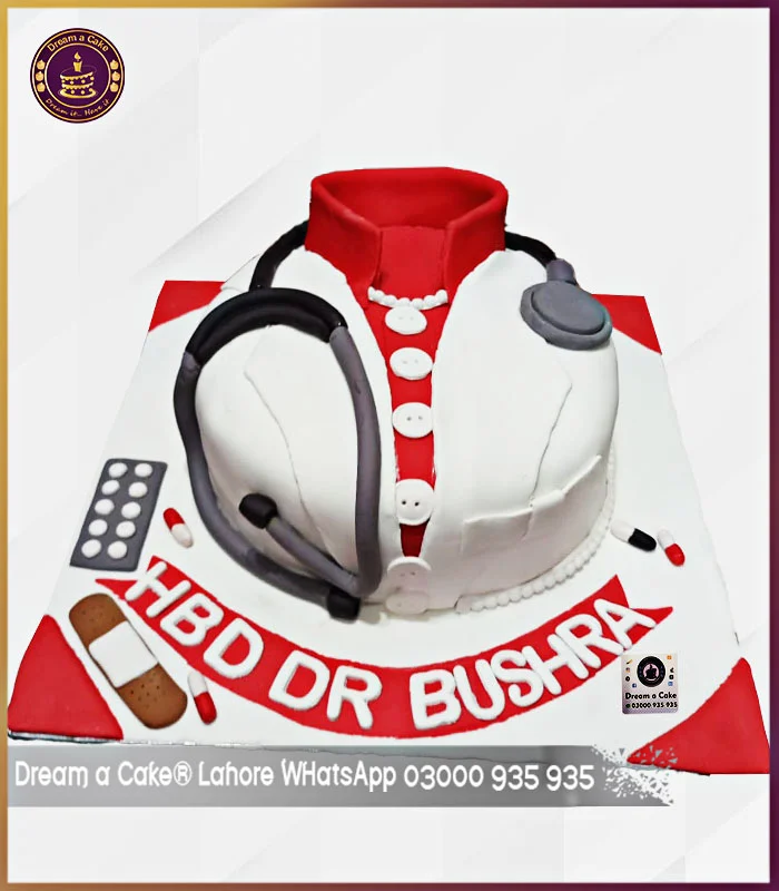 lady doctor cake in lahore