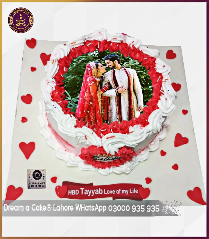 Love of My Life Picture Cake in Lahore