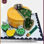 Mehndi Dupatta Dholak Theme Cake in Lahore