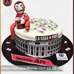Money Heist Theme Cake in Lahore