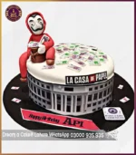 Money Heist Theme Cake in Lahore