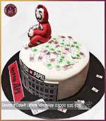 Money Heist Theme Cake in Lahore