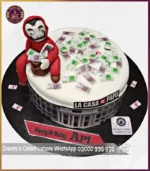 Money Heist Theme Cake in Lahore