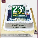 Picture Cake for Pakistan Day (23rd March) celebrations in Lahore