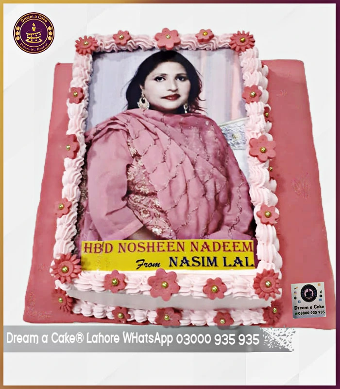 Picture Cake for Your Sister's Birthday in Lahore