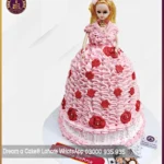 Pretty Pink Doll Cake for Sister’s Birthday in Lahore