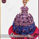 Purple Princess Doll Cake in Lahore