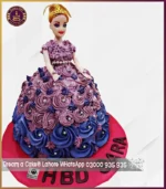 Purple Princess Doll Cake in Lahore