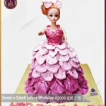 Sparkly Pink Barbie Doll Cake in Lahore