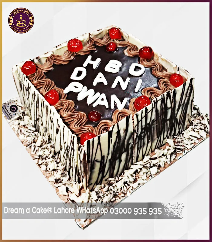 Special Chocolate Side Decor Cake in Lahore