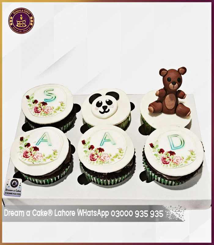 Teddy Bears Cupcake for Fiance Birthday in Lahore