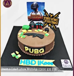 Vivaciously Yummy PUBG Chocolate Cake in Lahore