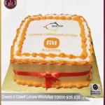 Xiaomi MI Mobile Corporate Picture Cake in Lahore