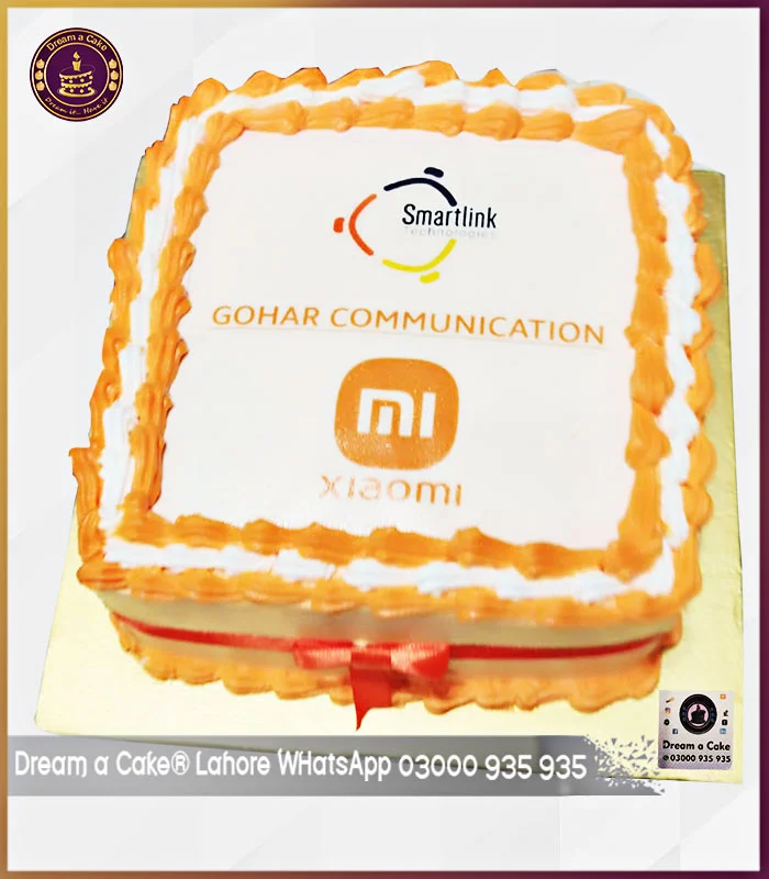 Xiaomi MI Mobile Corporate Picture Cake in Lahore