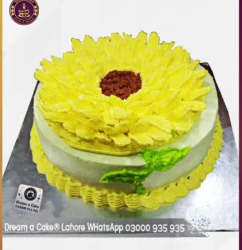 Yellow Charmer Sunflower Cake in Lahore