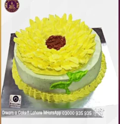 Yellow Charmer Sunflower Cake in Lahore