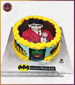 Batman Theme Picture Cake for Student’s Birthday at Schools in Lahore