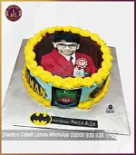 Batman Theme Picture Cake for Student’s Birthday at Schools in Lahore