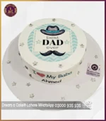 Blissful Father Day Picture Cake in Lahore