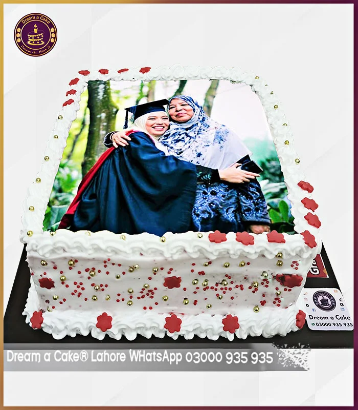 Classy Picture Cake for Newly Graduate in Lahore