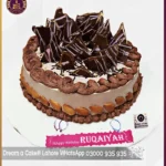Crunchy n Creative Chocolate Almond Cake in Lahore