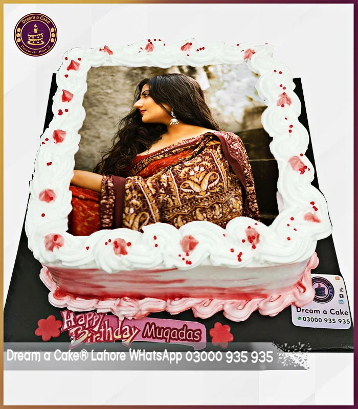 Delightful Picture Cake for Wife’s Birthday in Lahore