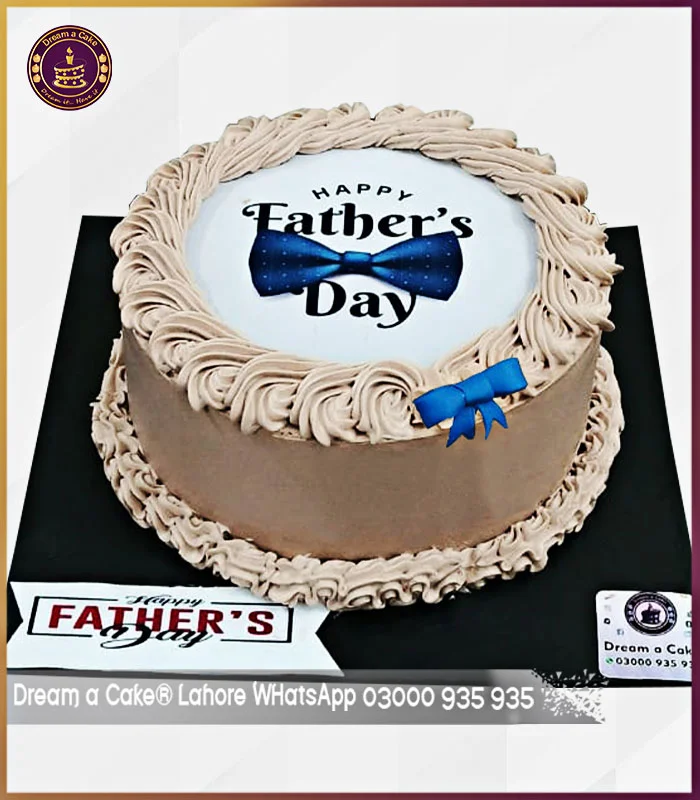 Divine Chocolate Father Day Picture Cake in Lahore