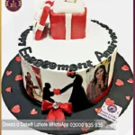 Elegant Engagement Cake in Lahore