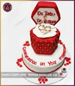Fabulous Two tier Engagement Cake in Lahore