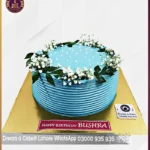 Fantastic Baby Breath Gypsum Floral Cake in Lahore