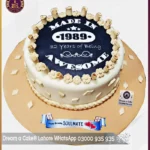 Fondant Made Awesome Husband Birthday Cake