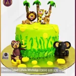 Jungle Fantasy Theme Cake in Lahore