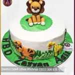 Lion Character Jungle Theme Cake in Lahore