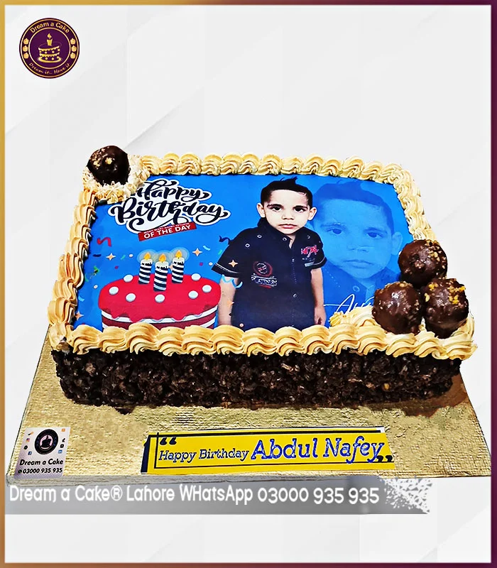 Little Hero Picture Cake in Lahore