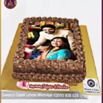 Love Time Wedding Picture Cake in Lahore