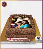 Love Time Wedding Picture Cake in Lahore