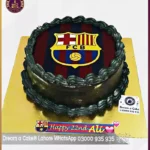 Luscious FCB Barcelona Chocolate Cake for Football Lover in Lahore